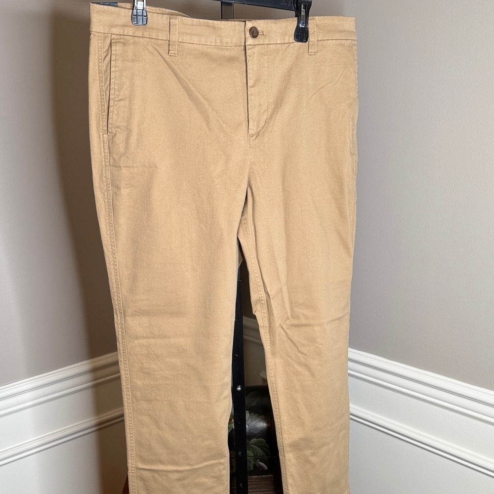 J.Crew high-rise girlfriend Chino in camel size 16